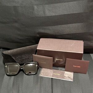 Tom Ford Black Oversized Sunglasses